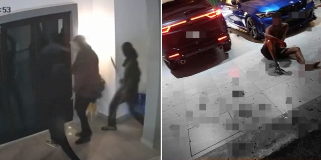 four robbers axes home