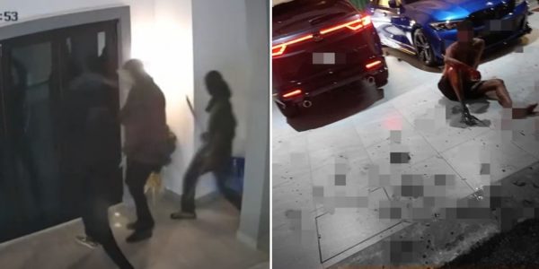 four robbers axes home