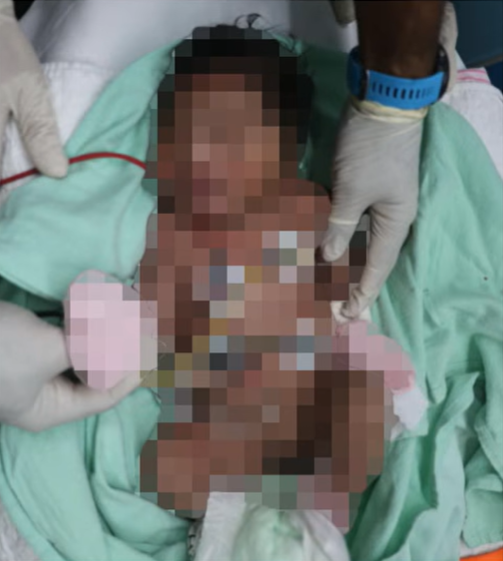 newborn baby rubbish bin