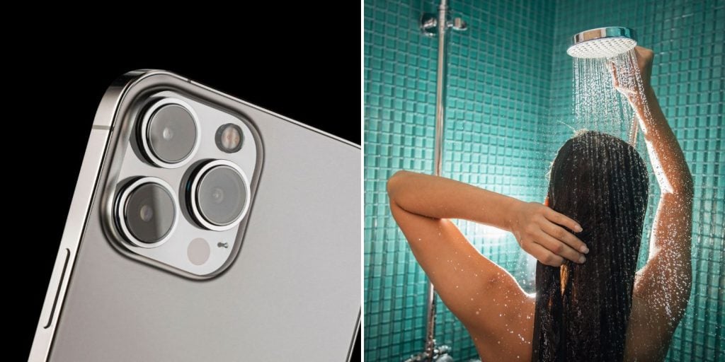 police officer filming colleague