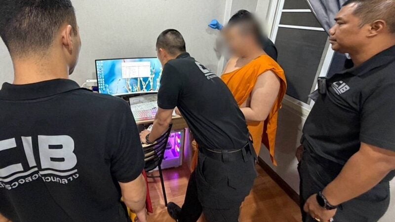 police raid senior monks computers