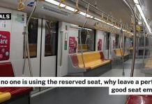 reserved MRT seat
