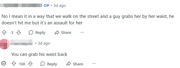 self-defence girlfriend