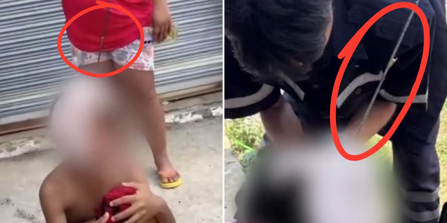 teenager metal harpoon