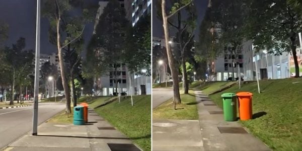 trash bins moving