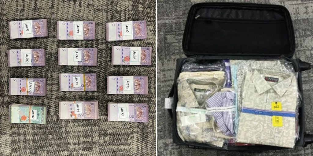 travellers undeclared cash luggage
