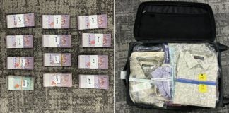 travellers undeclared cash luggage