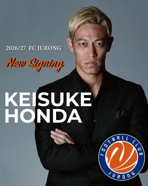 keisuke honda signs for fc jurong