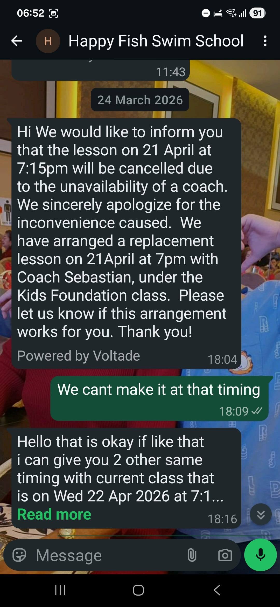 class postponed again