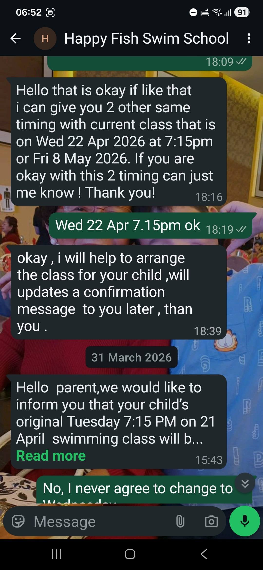 agrees on replacement lesson