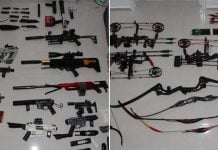 offensive weapons seized in boon keng