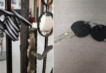 man arrested after 3 hours, allegedly locked unit with bicycle lock