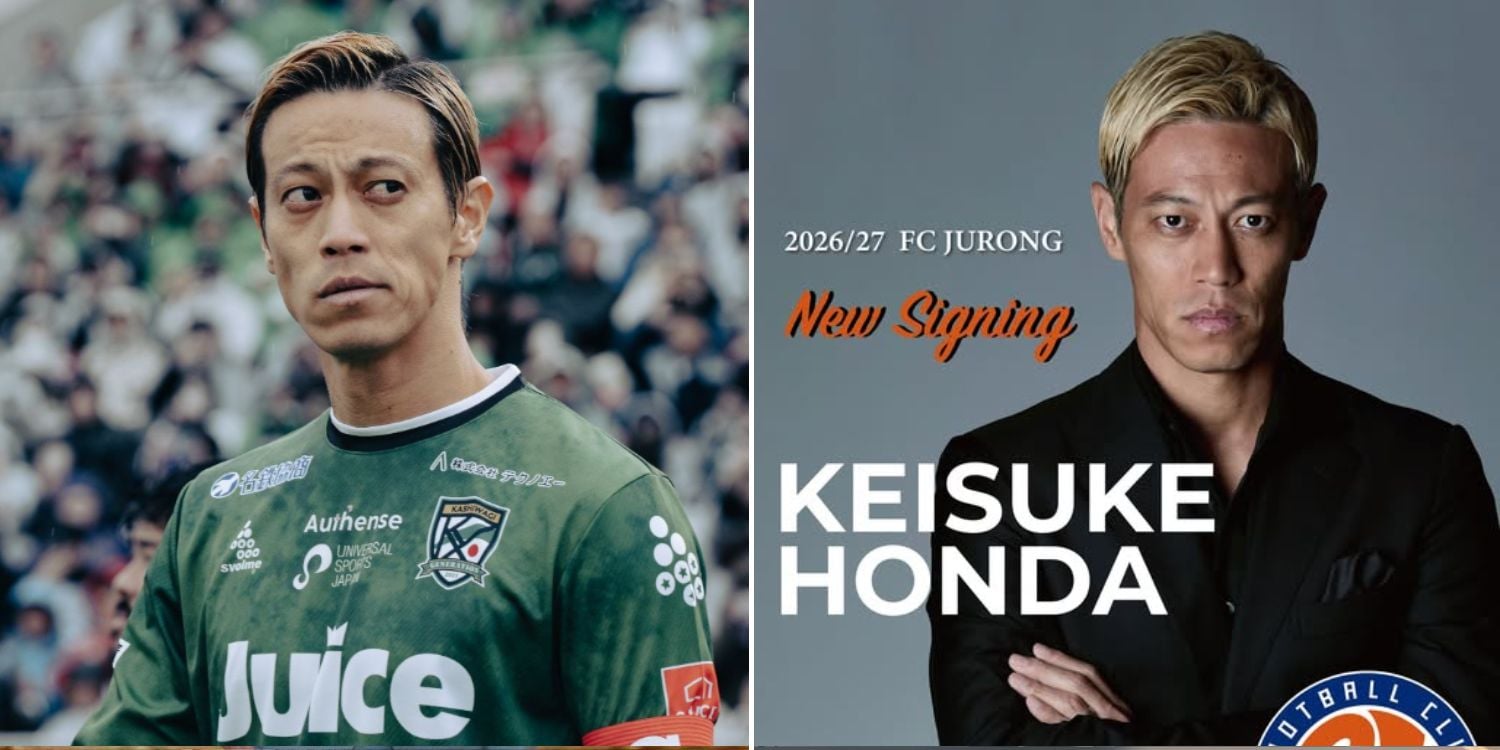 keisuke honda signs for FC Jurong in Singapore Premier League