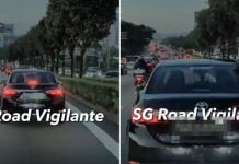 phv driver jams brakes, nearly causes accident after driver high beams