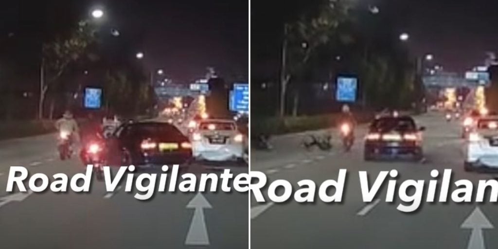 driver hits motorcyclist and flees