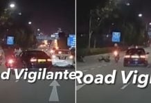 driver hits motorcyclist and flees