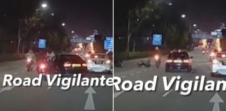 driver hits motorcyclist and flees