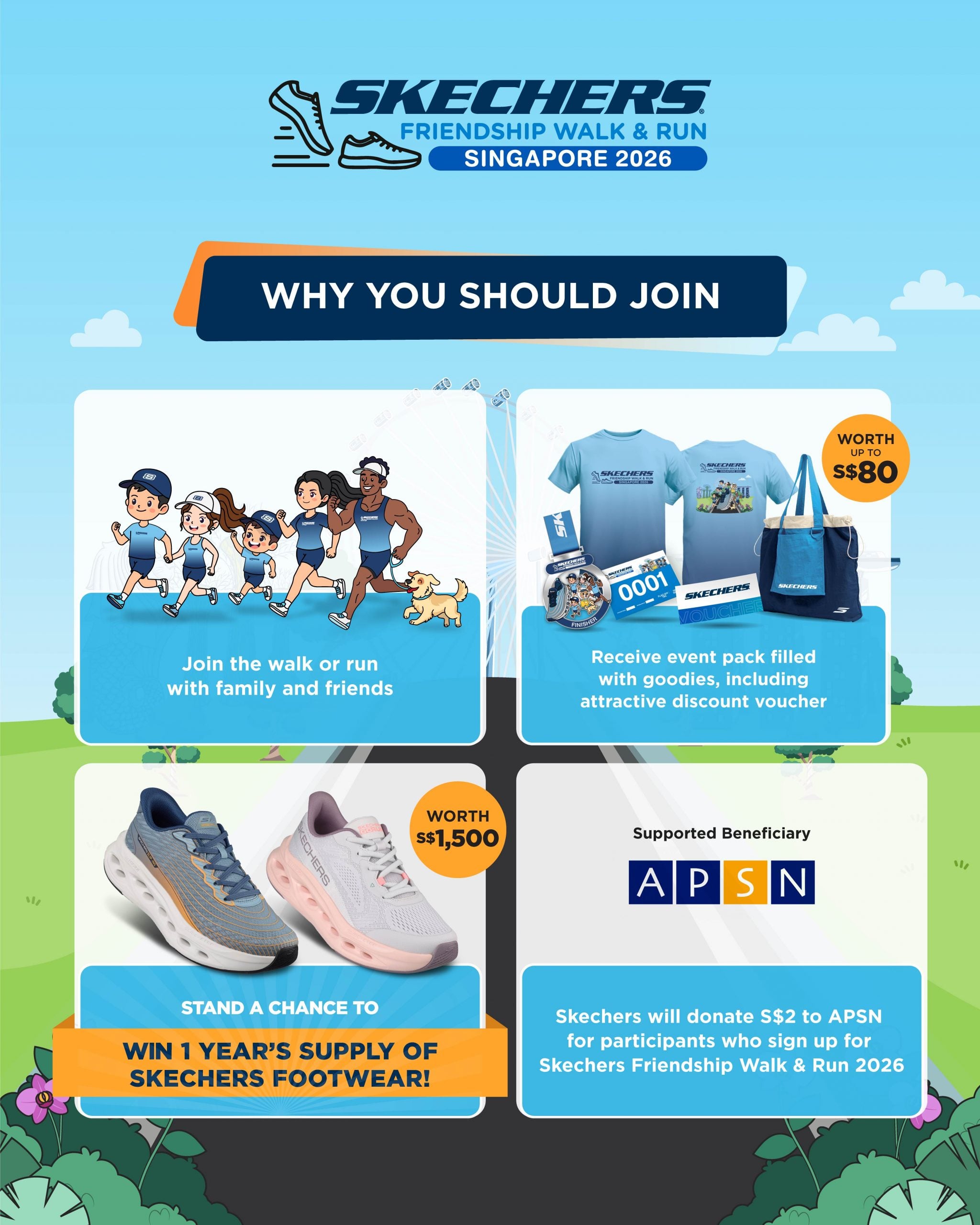 Skechers Friendship Run 2026 goodies
