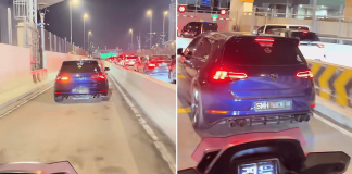 car motorcycle lane checkpoint