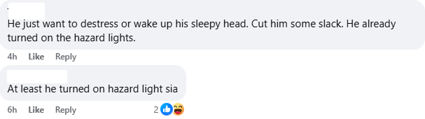 at least he turned his hazard lights on