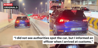 car motorcycle lane checkpoint