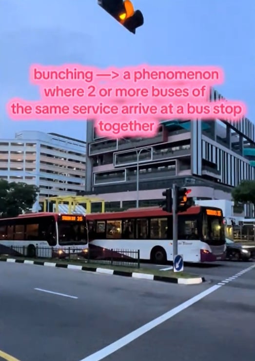 buses travel slowly