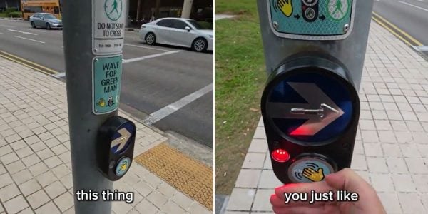 contactless pedestrian crossing button 