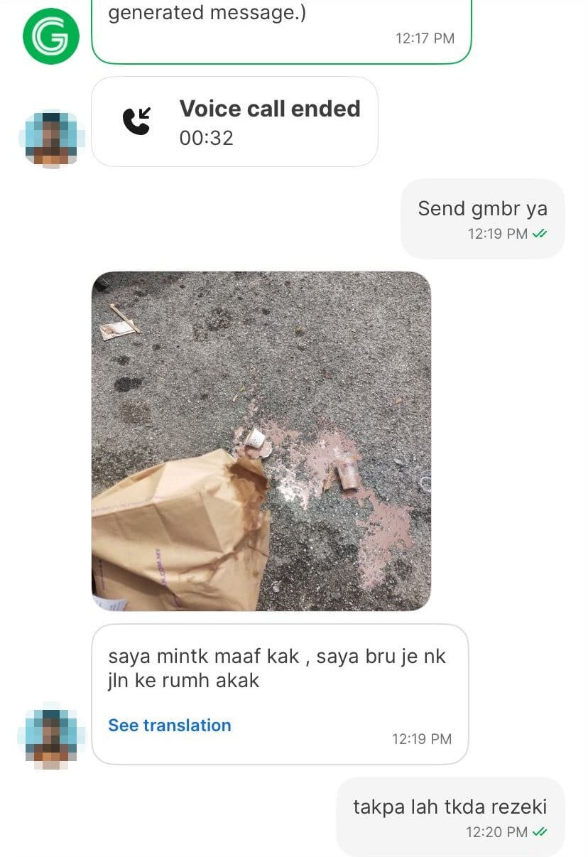 delivery rider drink