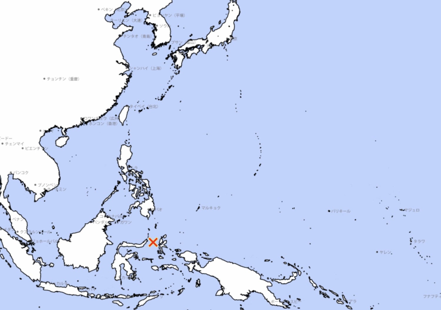 earthquake indonesia tsunami warning map