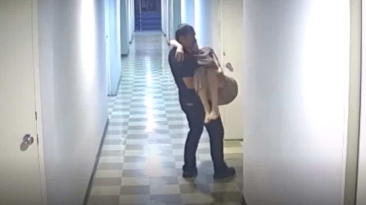 emergency rescuer assault actress help