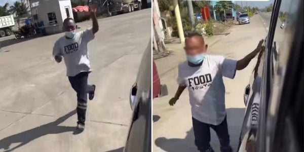 ex-mayor drives off petrol