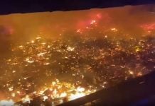 massive fire sabah village