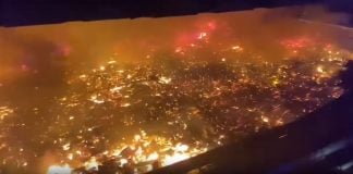 massive fire sabah village