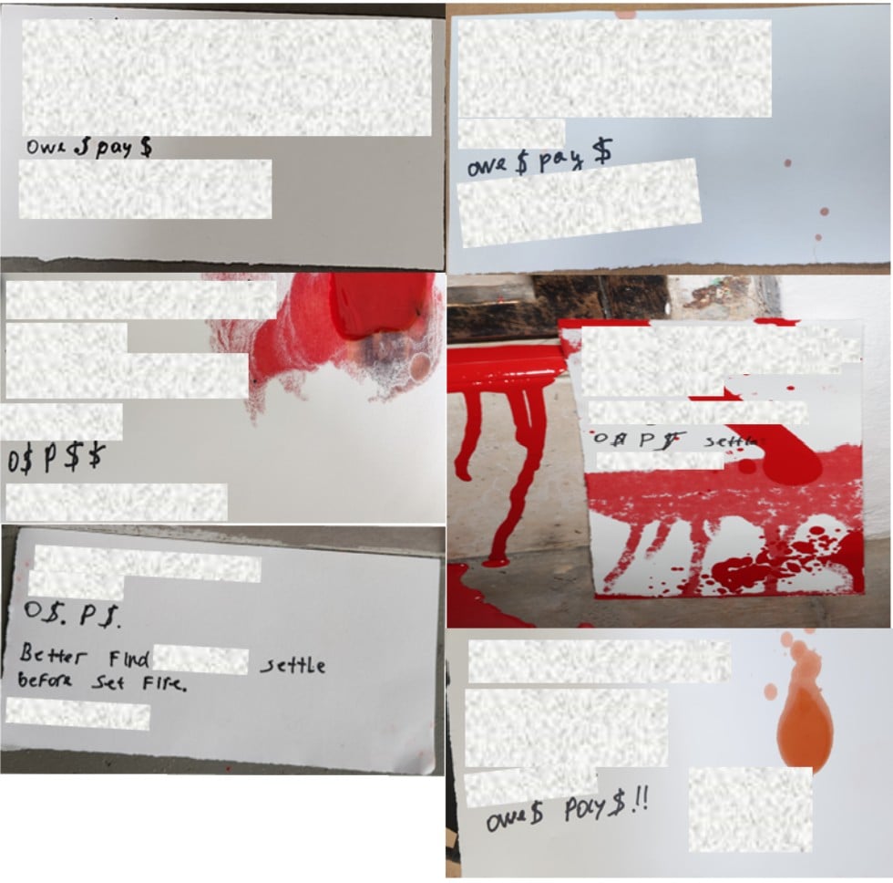 teenager loanshark harassment