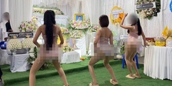 sexy dancers funeral thailand