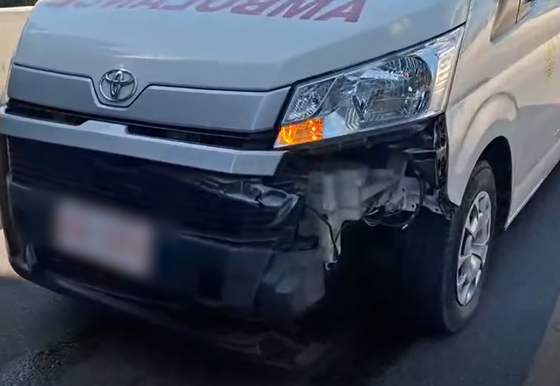 student motorcycle struck ambulance