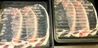 ultra-thin slices pork