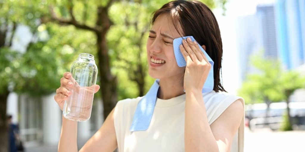 unbearably hot weather