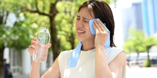 unbearably hot weather