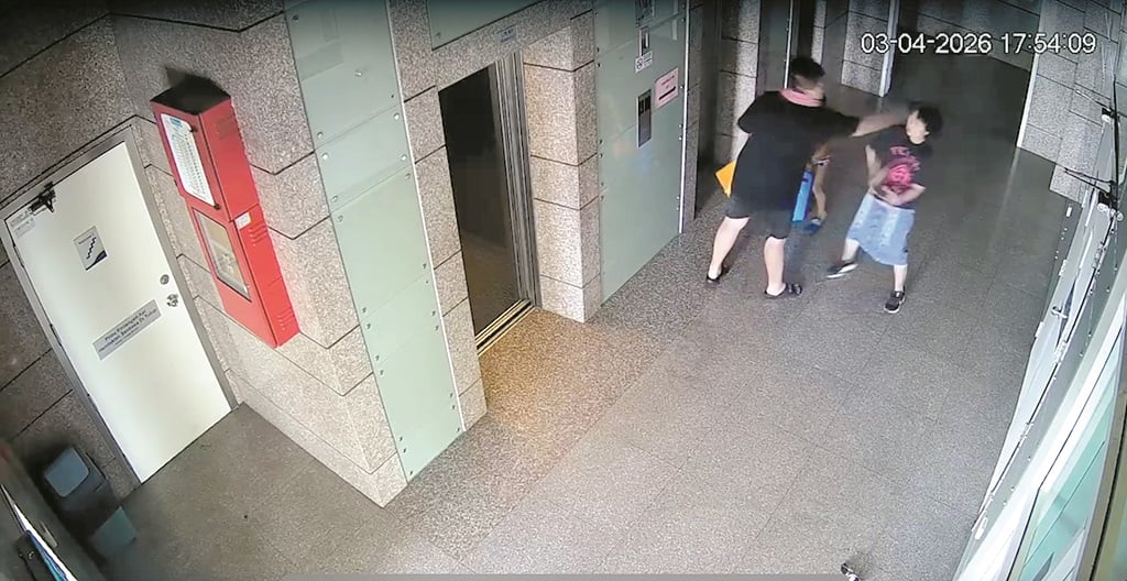 woman punched neighbour