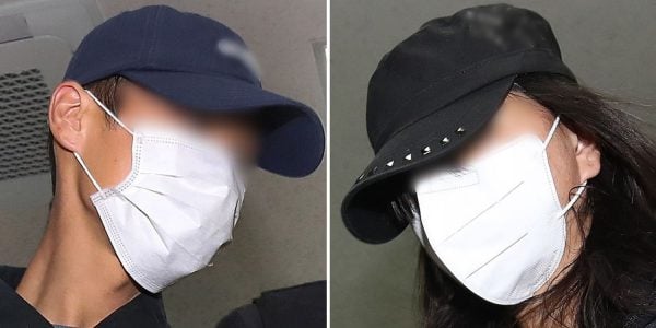 woman stuffed suitcase korea