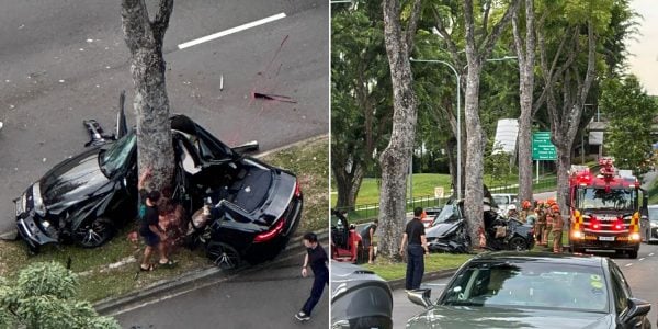 56-year-old male driver dies after Jaguar crashes into tree in Clementi
