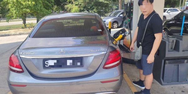Driver of S'pore-registered car seen pumping RON95 says he's M'sian, didn't know new rules