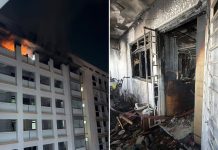 fire at tampines hdb block