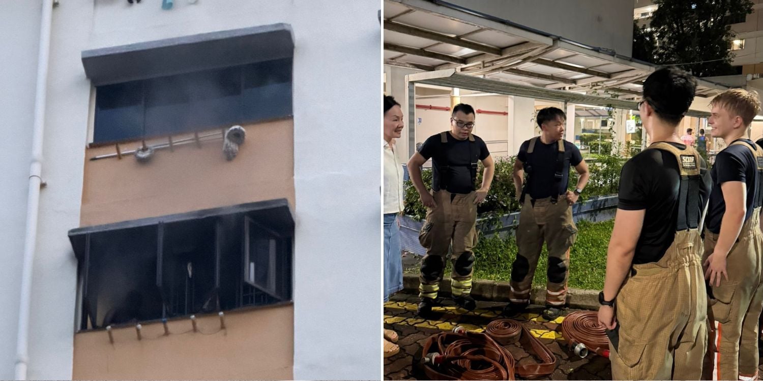 fire breaks out in Telok Blangah HDB
