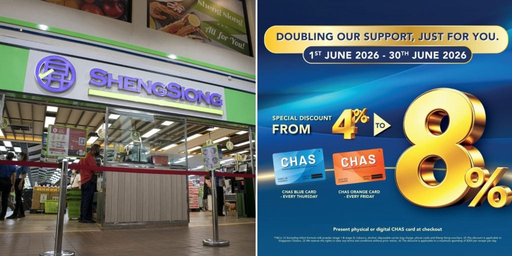 sheng siong to offer 8% discount for blue and orange CHAS cardholders in June