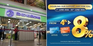 sheng siong to offer 8% discount for blue and orange CHAS cardholders in June