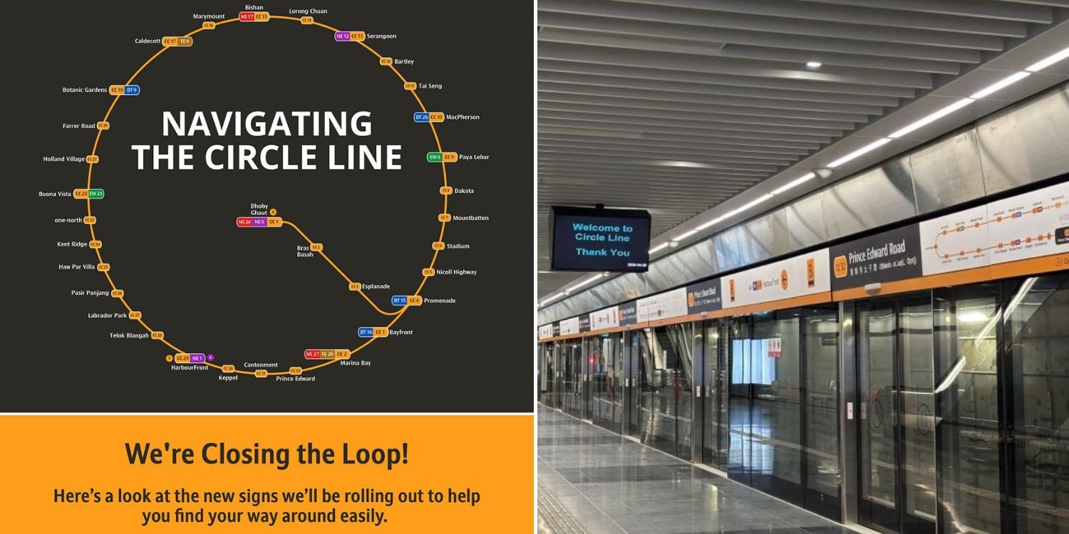 new circle line wayfinding signs