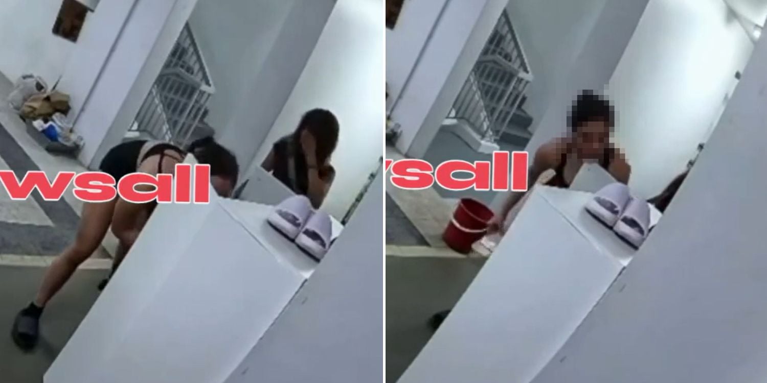 duo allegedly steal shoes from shoe cabinet outside HDB unit in Hougang