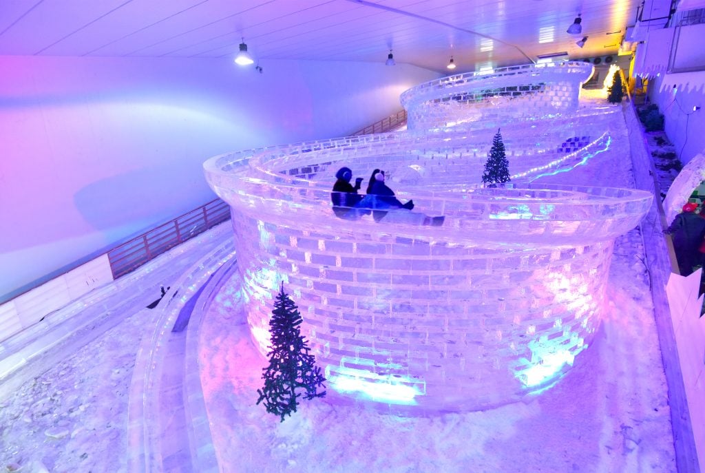 snow city glacier luge 